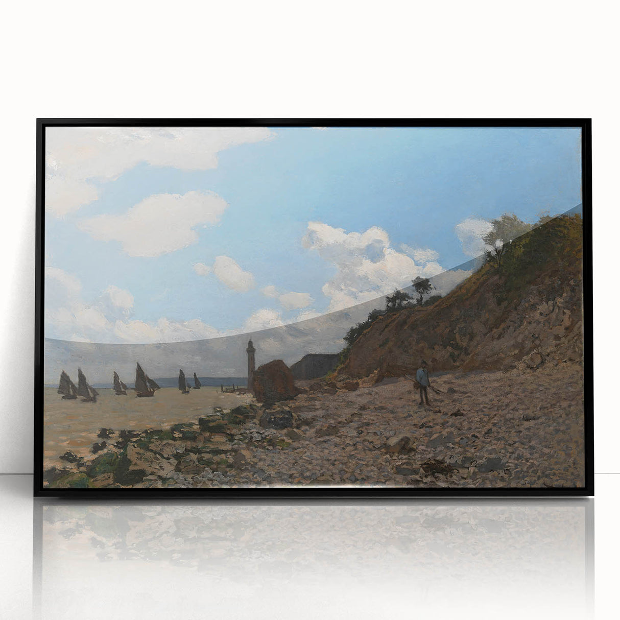 The Beach at Honfleur: Claude Monet's Impressionist Seascape Art