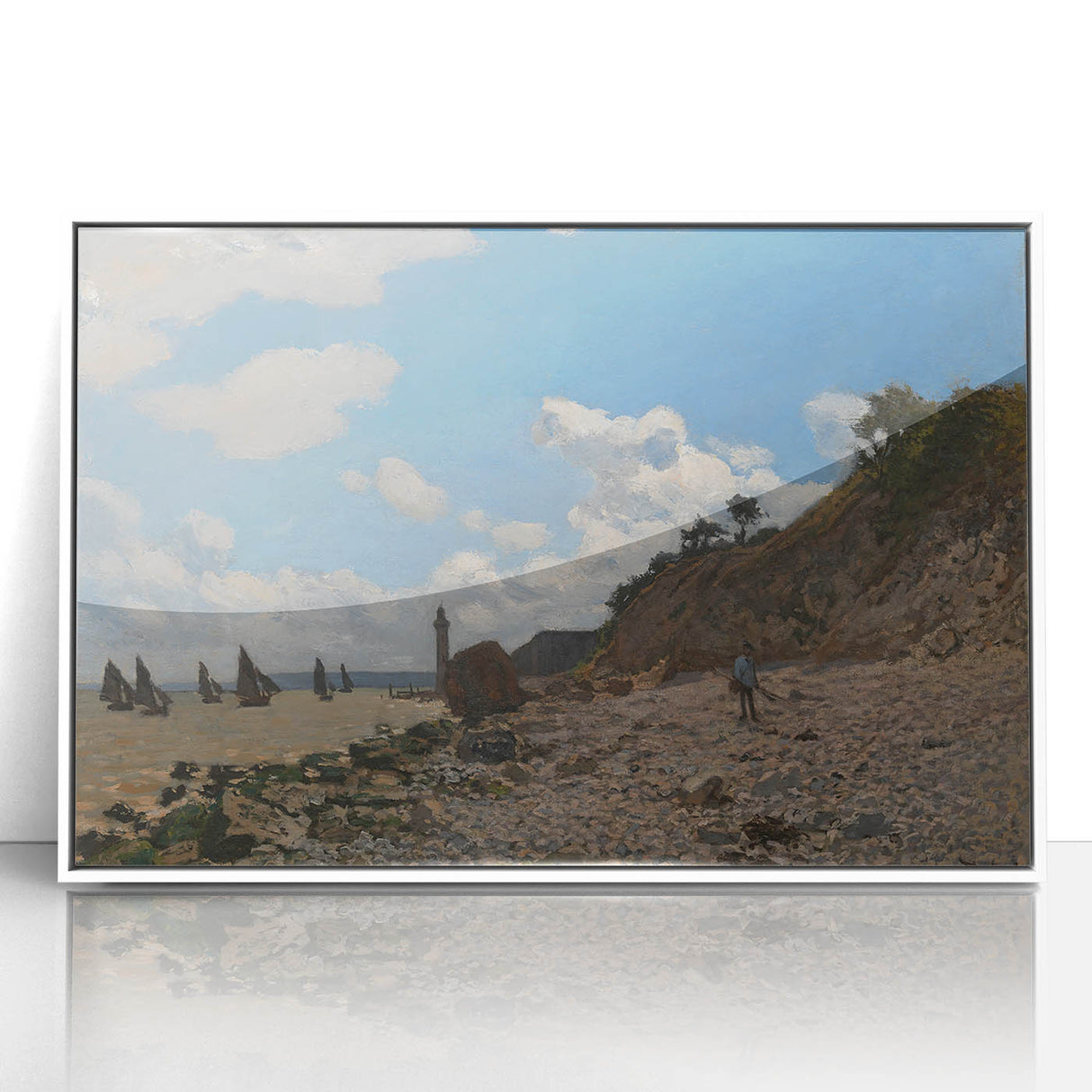 The Beach at Honfleur: Claude Monet's Impressionist Seascape Art