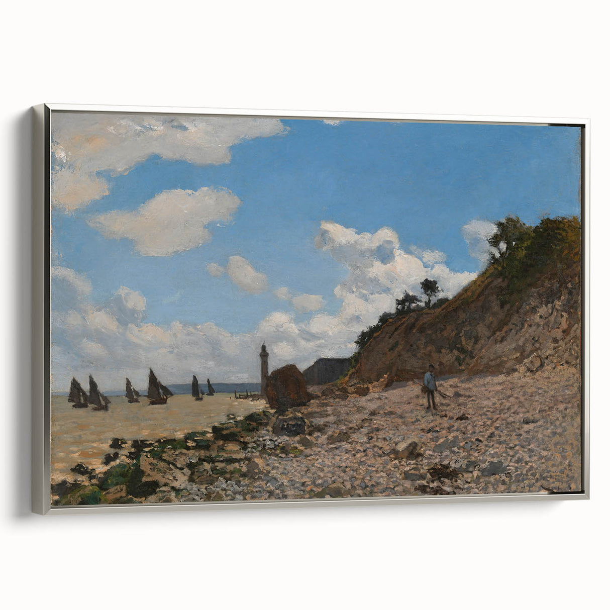 The Beach at Honfleur: Claude Monet's Impressionist Seascape Art
