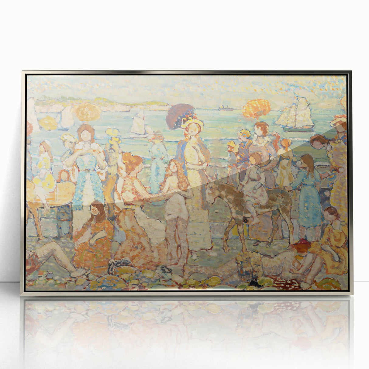 The Beach No. 3: Maurice Prendergast's Vibrant Post-Impressionist Art