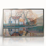 Farm near Duivendrecht" Modern Wall Art - Contemporary Landscape Decor
