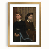 Impressionist Portrait Art - Degas' "The Bellelli Sisters" Print