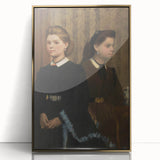 Impressionist Portrait Art - Degas' "The Bellelli Sisters" Print