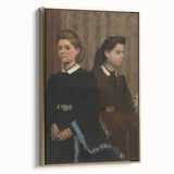 Impressionist Portrait Art - Degas' "The Bellelli Sisters" Print