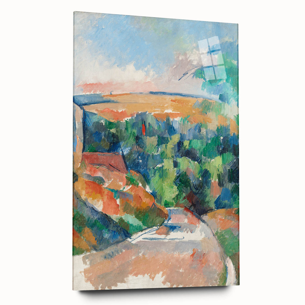 Impressionist Landscape Art - Cézanne's "The Bend in the Road" Print