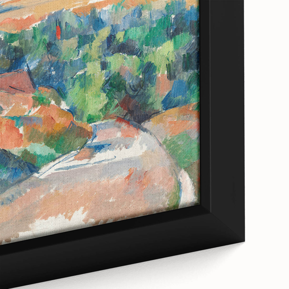 Impressionist Landscape Art - Cézanne's "The Bend in the Road" Print