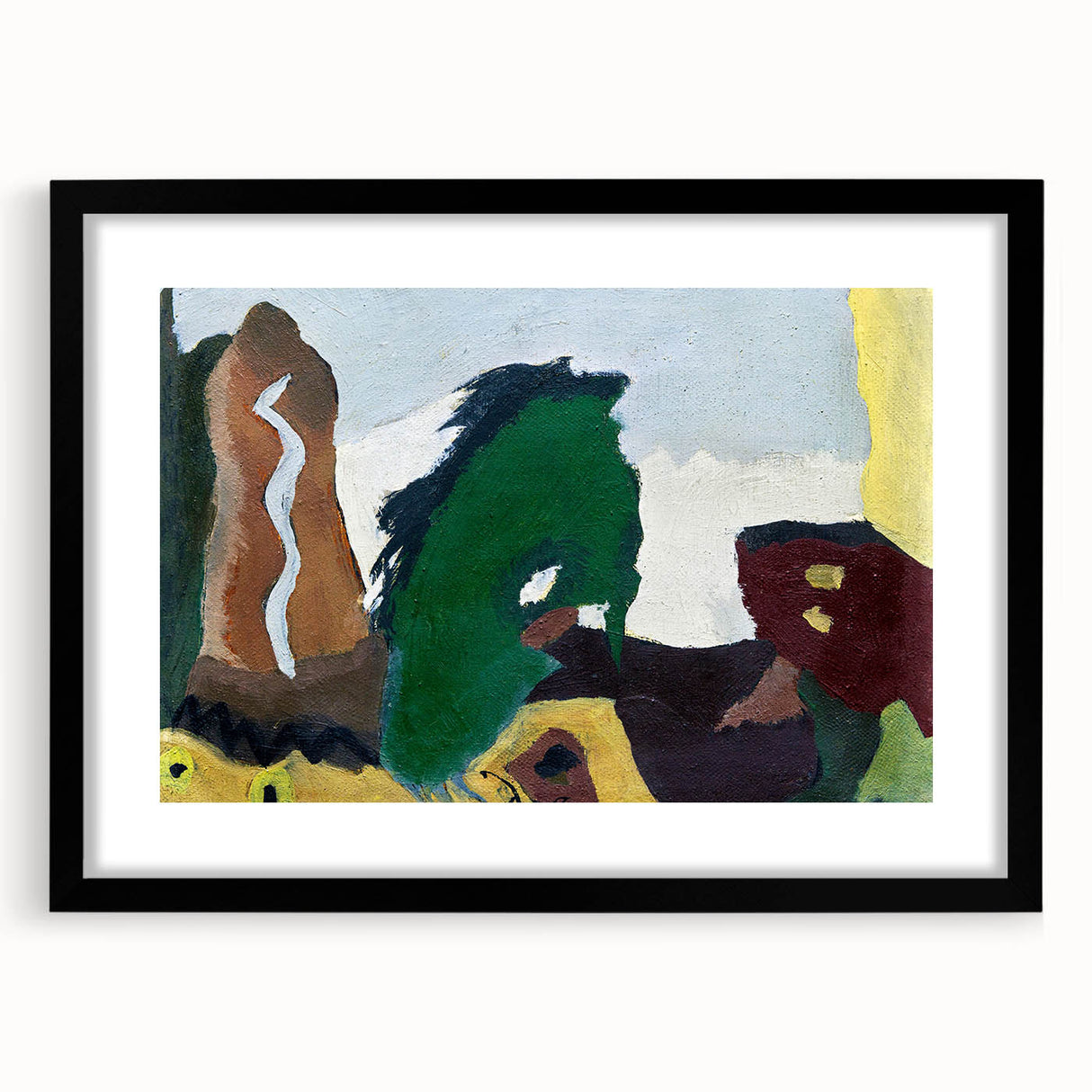 Foot of Lake" Abstract Modern Art - Contemporary Minimalist Decor