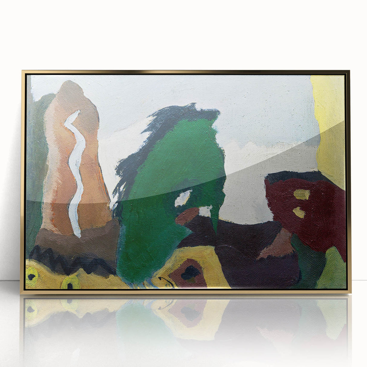 Foot of Lake" Abstract Modern Art - Contemporary Minimalist Decor