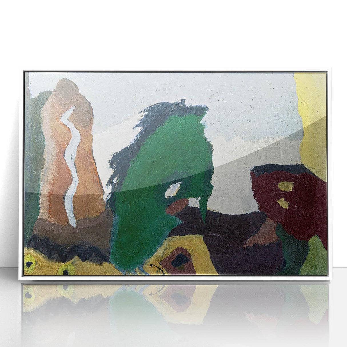 Foot of Lake" Abstract Modern Art - Contemporary Minimalist Decor
