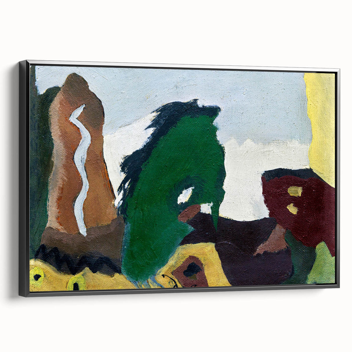 Foot of Lake" Abstract Modern Art - Contemporary Minimalist Decor