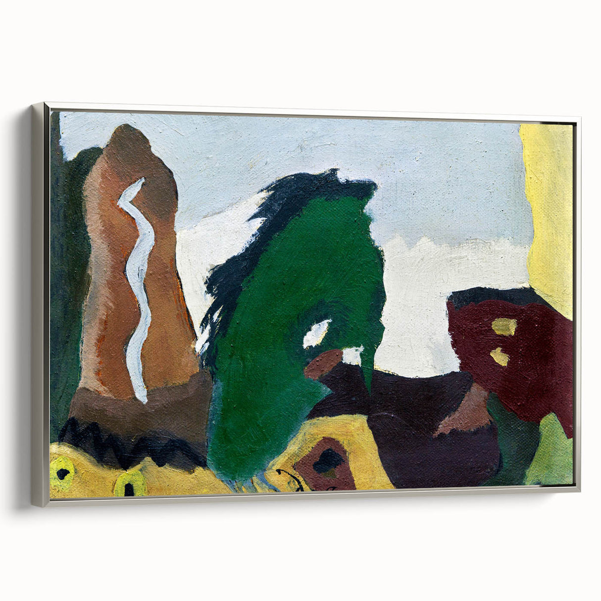 Foot of Lake" Abstract Modern Art - Contemporary Minimalist Decor