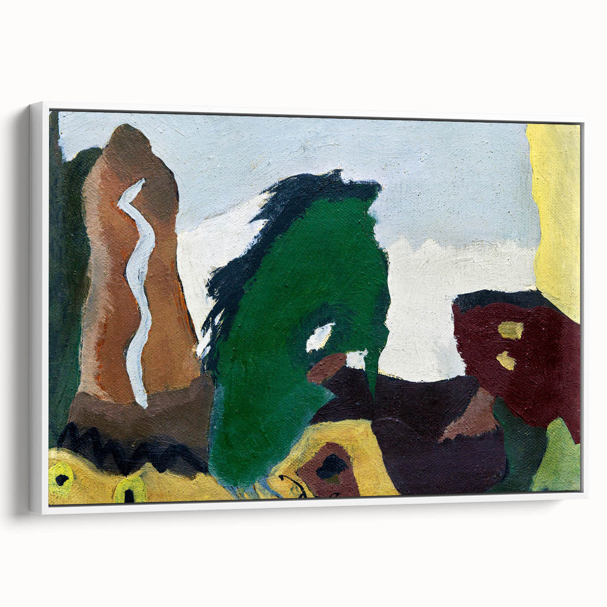 Foot of Lake" Abstract Modern Art - Contemporary Minimalist Decor