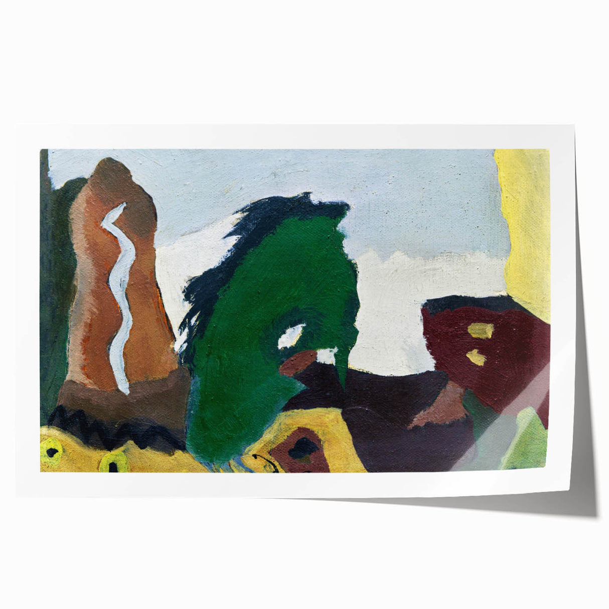 Foot of Lake" Abstract Modern Art - Contemporary Minimalist Decor
