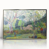 The Big Tree: Paul Gauguin's Vibrant Post-Impressionist Artwork