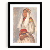 Modern Wall Art - Vibrant Portrait of Elegance in Minimalist Style