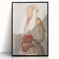 Modern Wall Art - Vibrant Portrait of Elegance in Minimalist Style