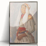 Modern Wall Art - Vibrant Portrait of Elegance in Minimalist Style