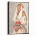 Modern Wall Art - Vibrant Portrait of Elegance in Minimalist Style