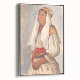 Modern Wall Art - Vibrant Portrait of Elegance in Minimalist Style