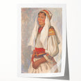 Modern Wall Art - Vibrant Portrait of Elegance in Minimalist Style