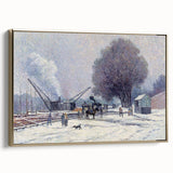 The Boulogne Embankment: Maximilien Luce's Winter Impressionist Art