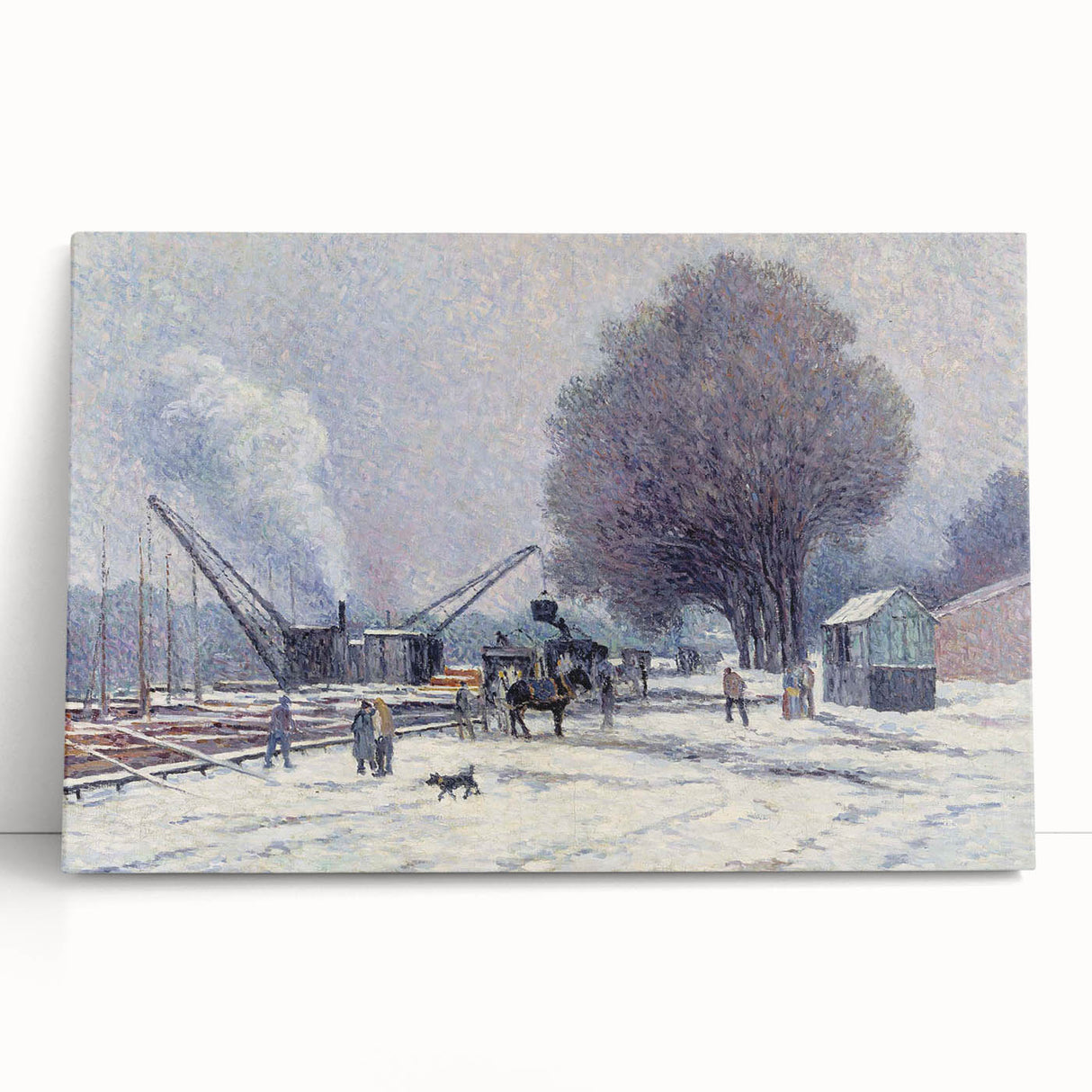 The Boulogne Embankment: Maximilien Luce's Winter Impressionist Art