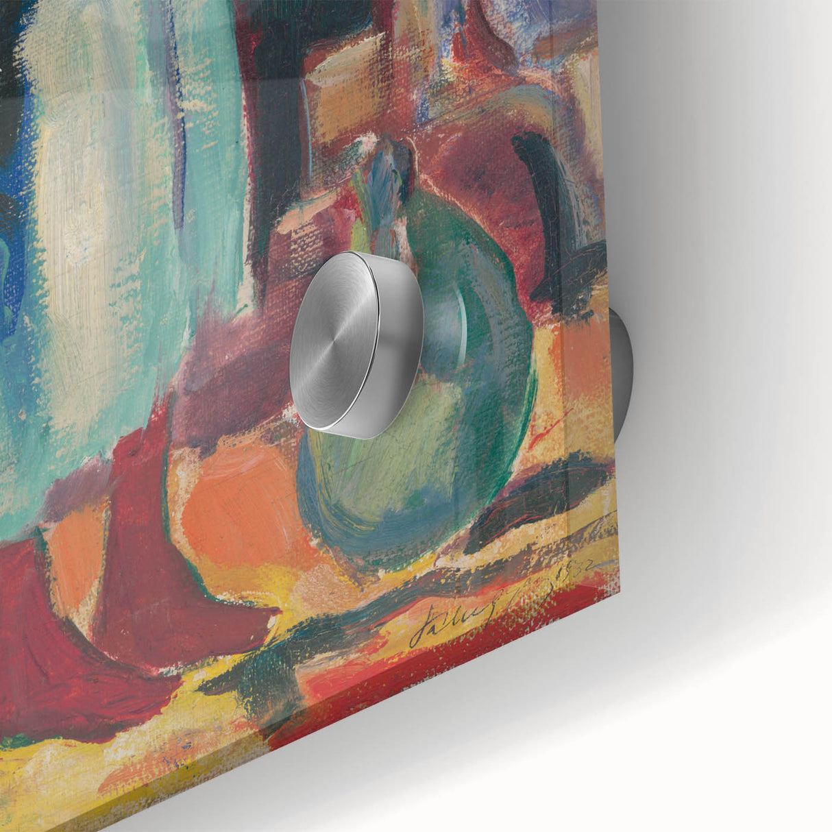 Modern Wall Art - Vibrant Village Scene with Abstract Appeal