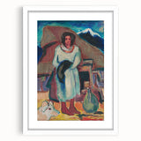Modern Wall Art - Vibrant Village Scene with Abstract Appeal