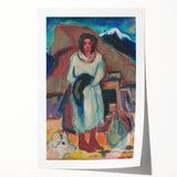 Modern Wall Art - Vibrant Village Scene with Abstract Appeal