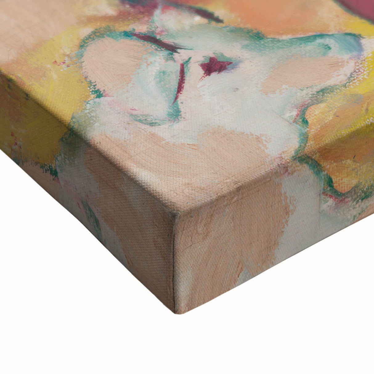 Modern Wall Art - Vibrant Village Scene with Abstract Appeal