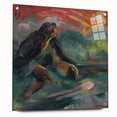 Powerful Expressionist Landscape - Dawn Canvas Print in Bold Colors