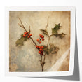 Holiday Decor Prints - Snowy Pine Tree Print Festive Canvas Art