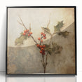Holiday Decor Prints - Snowy Pine Tree Print Festive Canvas Art