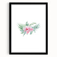 Pink Floral Girls Room Wall Art - Nursery & Kids Room Art Prints