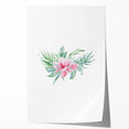 Pink Floral Girls Room Wall Art - Nursery & Kids Room Art Prints