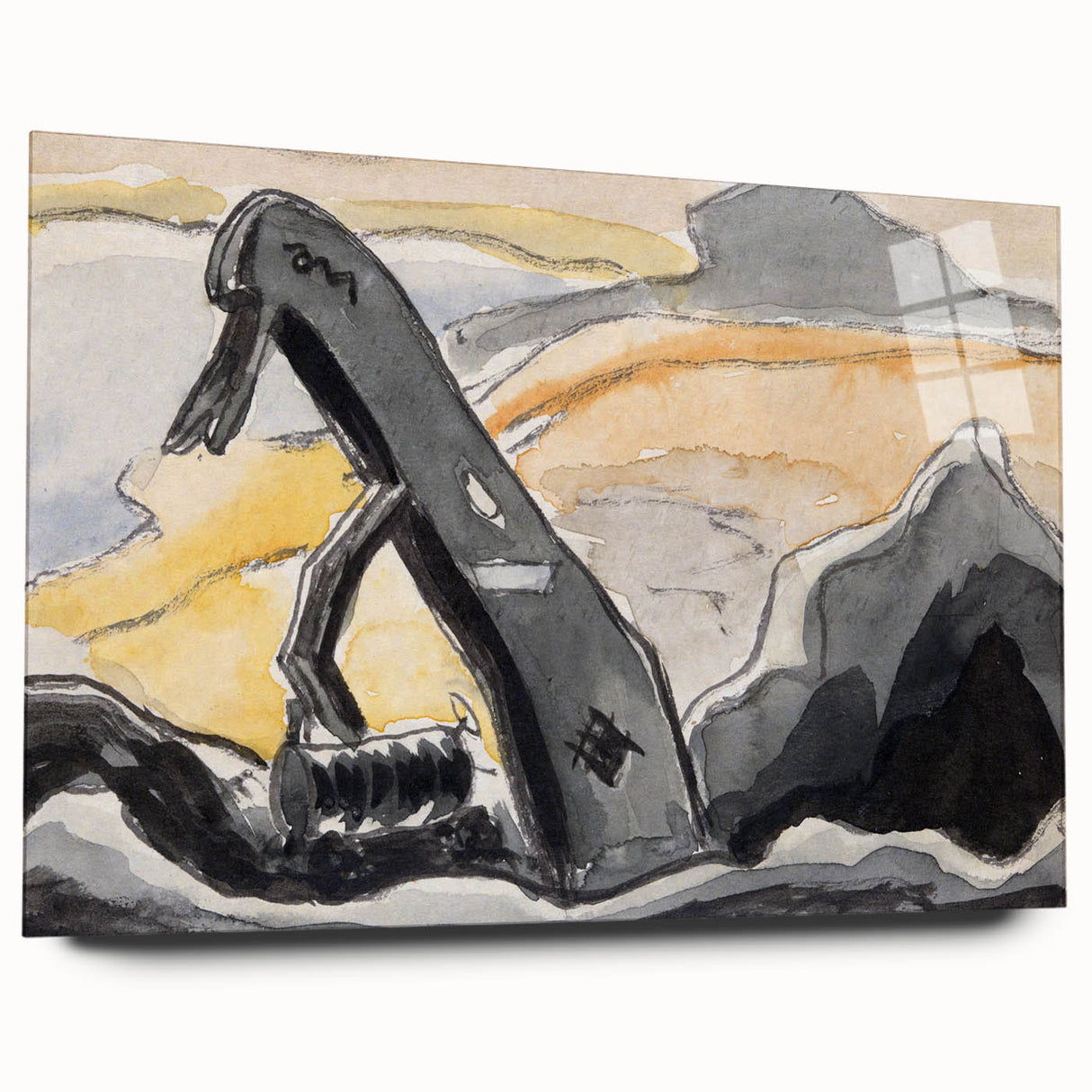 Modern Wall Art Print - Steam Shovel by Arthur Dove - Industrial Decor