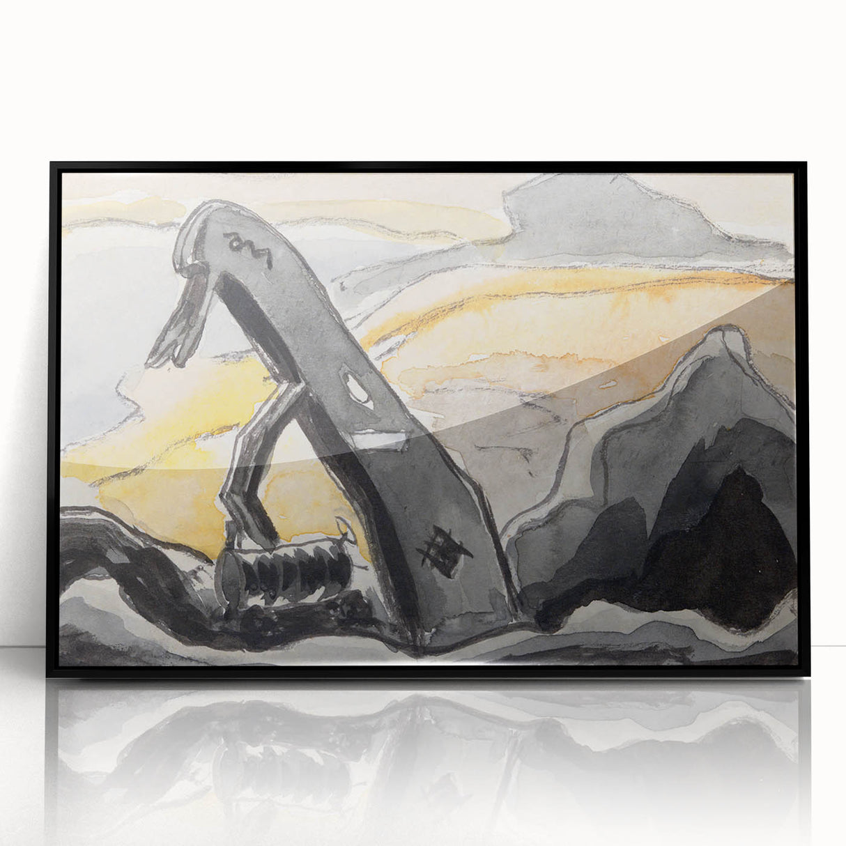 Modern Wall Art Print - Steam Shovel by Arthur Dove - Industrial Decor