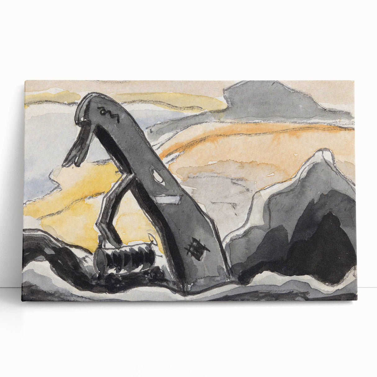 Modern Wall Art Print - Steam Shovel by Arthur Dove - Industrial Decor