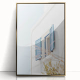 Large art print of a mid-century modernist abstract design in gold and white on acrylic, ideal for nursery wall decor.