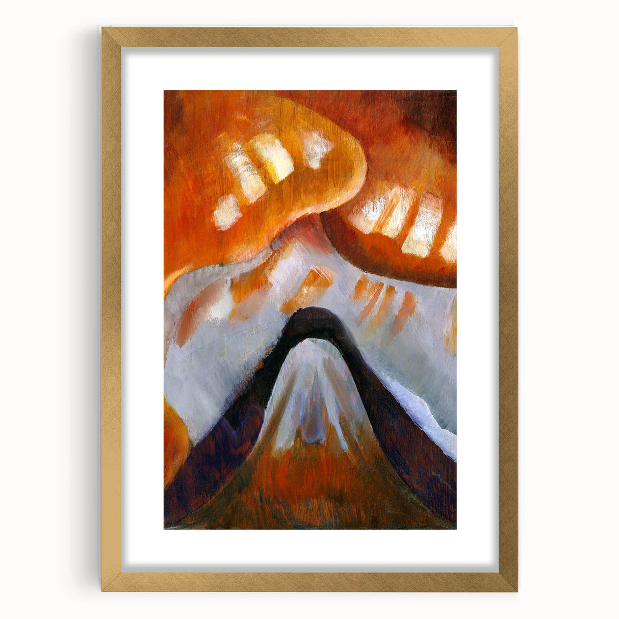 Abstract Modern Art - Minimalist Mountain Design Wall Decor