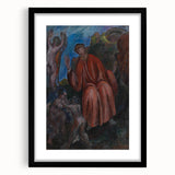 Modern Wall Art - Abstract Dante-Inspired Scene for Unique Decor