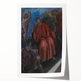 Modern Wall Art - Abstract Dante-Inspired Scene for Unique Decor