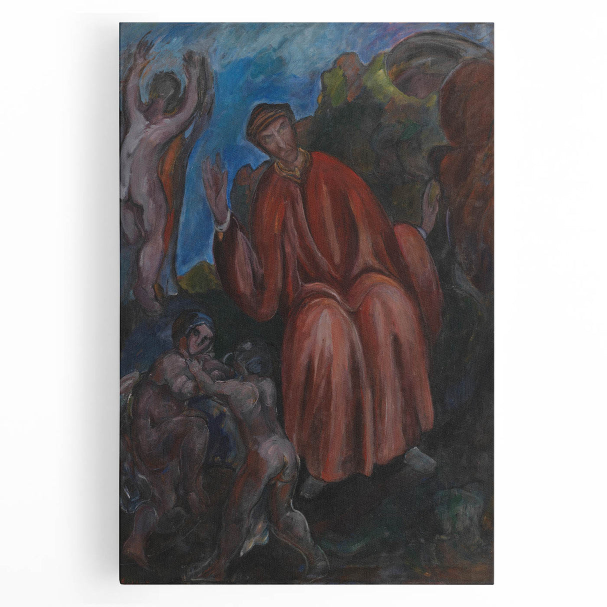 Modern Wall Art - Abstract Dante-Inspired Scene for Unique Decor