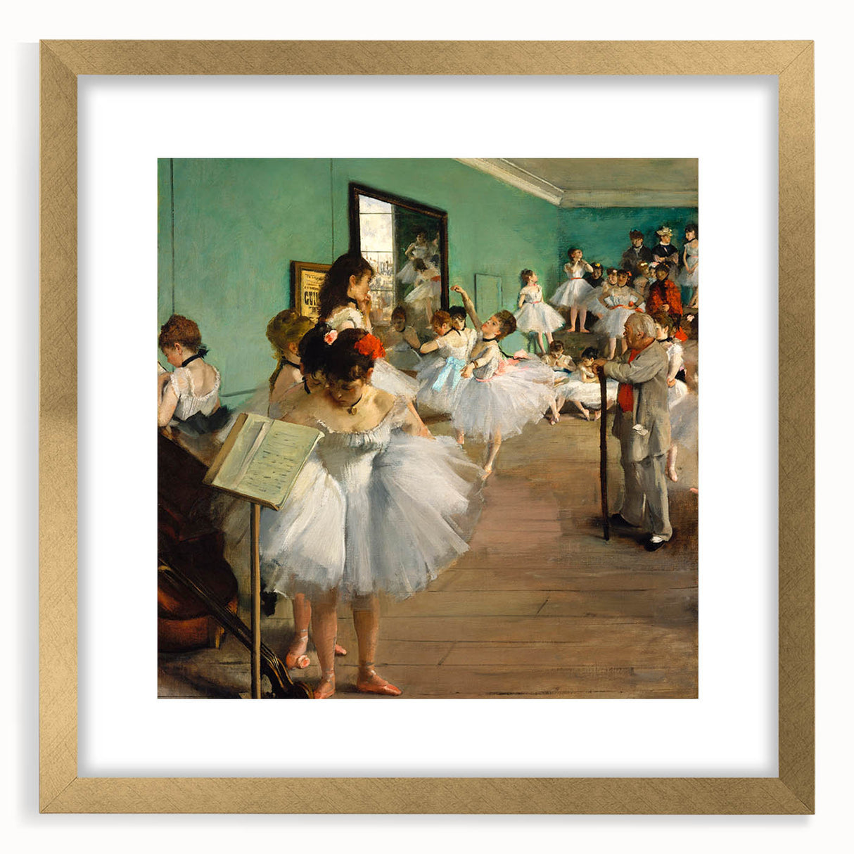 Impressionist Ballet Scene - Edgar Degas Dance Class Wall Art Print