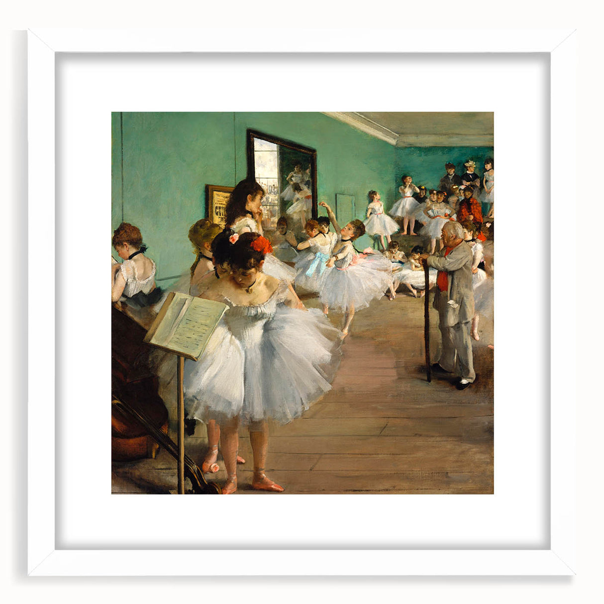 Impressionist Ballet Scene - Edgar Degas Dance Class Wall Art Print