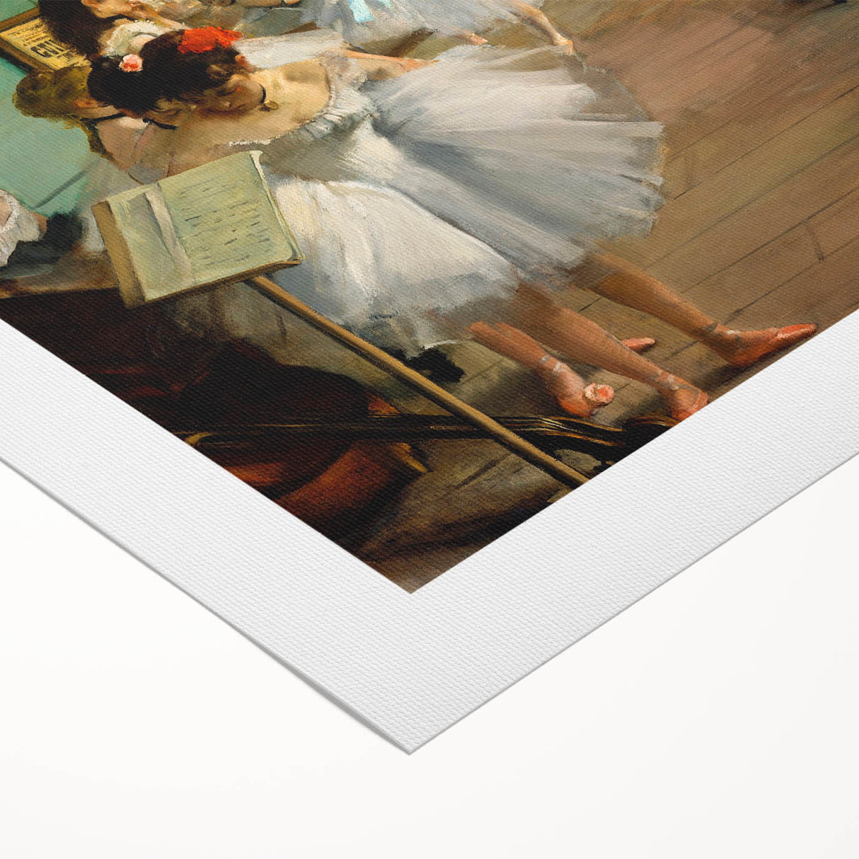 Impressionist Ballet Scene - Edgar Degas Dance Class Wall Art Print