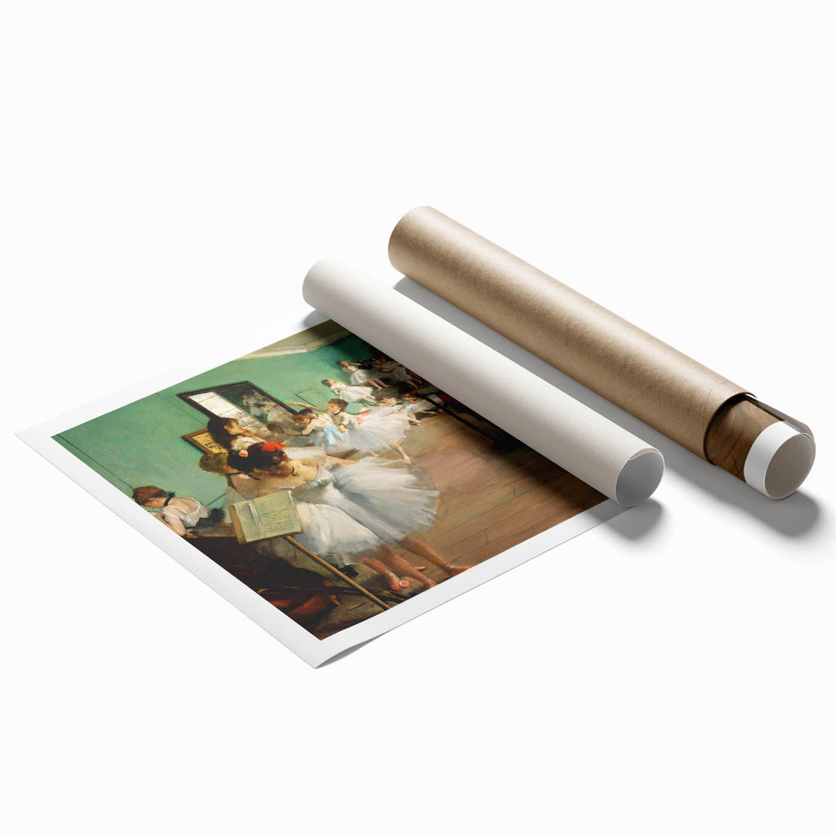 Impressionist Ballet Scene - Edgar Degas Dance Class Wall Art Print
