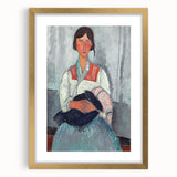 Modern Wall Art - Abstract Portrait of Gypsy Woman with Baby