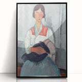 Modern Wall Art - Abstract Portrait of Gypsy Woman with Baby