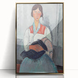 Modern Wall Art - Abstract Portrait of Gypsy Woman with Baby